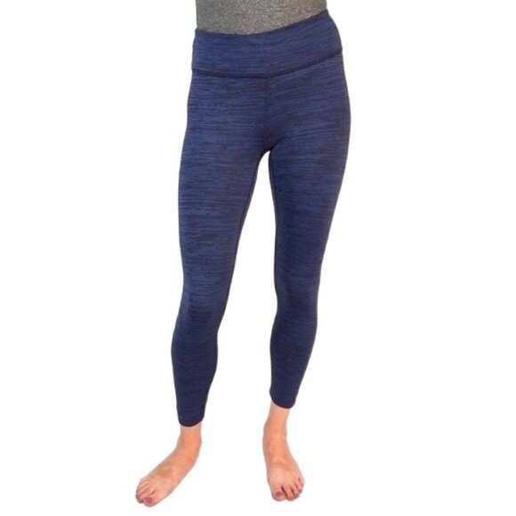 Outdoor Voices Navy Blue Space Dye Pull On Leggings Size‎ Small - Picture 2 of 7